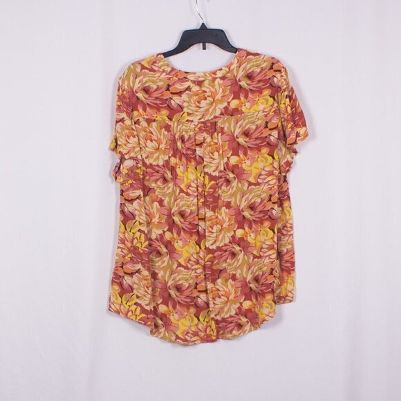 NWT TORRID Rayon Crepe Tie Flutter Sleeve Peasant Top Size 5X - Picture 7 of 8